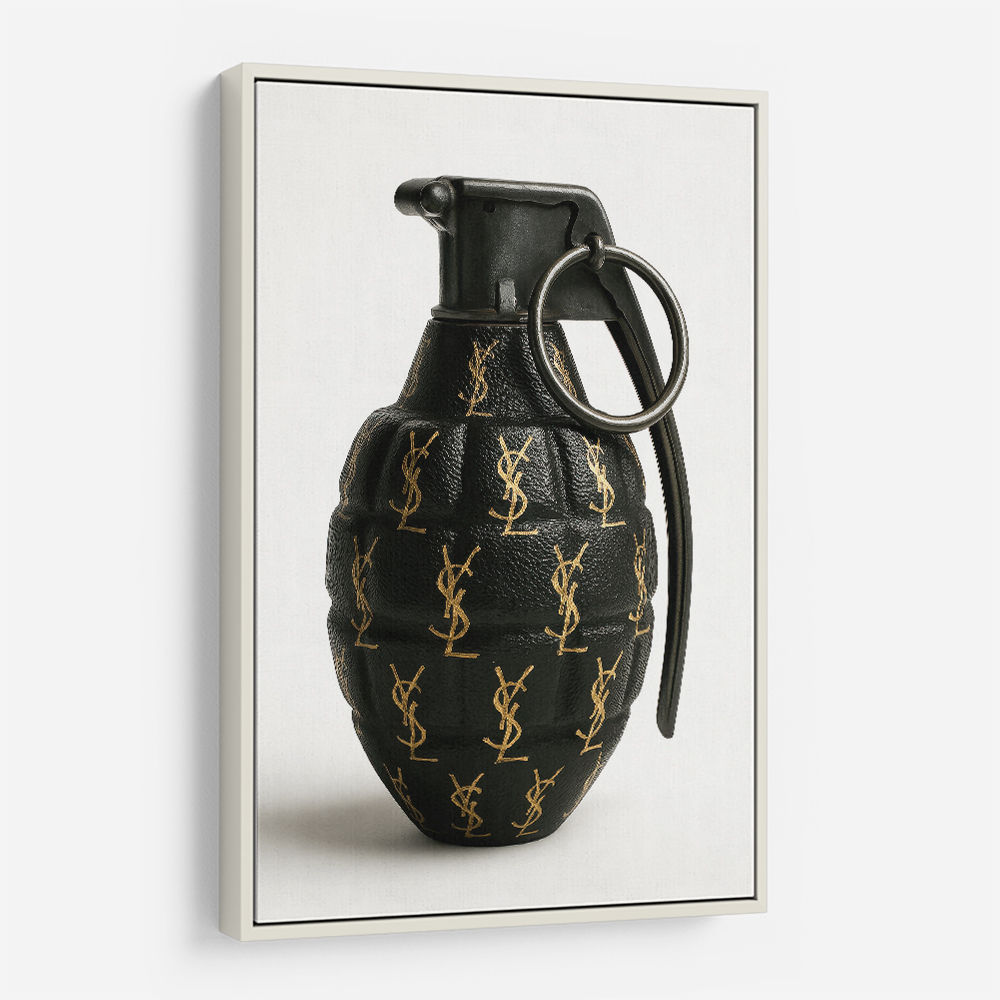 Saint Laurent Fashion Inspired Grenade Wall Art  